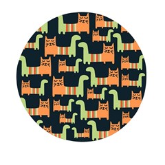 Seamless-pattern-with-cats Mini Round Pill Box (pack Of 3) by Salman4z