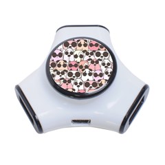 Cute-dog-seamless-pattern-background 3-port Usb Hub by Salman4z