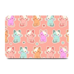 Cute-kawaii-kittens-seamless-pattern Plate Mats by Salman4z