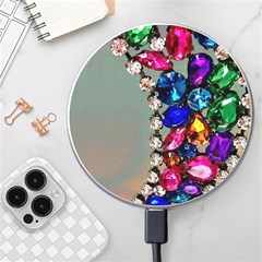 Colorful Diamonds Wireless Fast Charger(white) by Sparkle