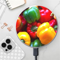 Colorful Capsicum Wireless Fast Charger(white) by Sparkle