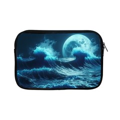 Moonlight High Tide Storm Tsunami Waves Ocean Sea Apple Ipad Mini Zipper Cases by Ravend