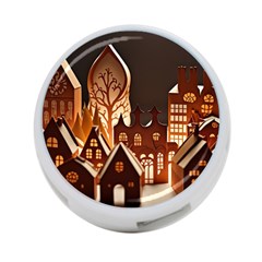 Gingerbread House Gingerbread Christmas Xmas Winter 4-port Usb Hub (two Sides) by Ravend