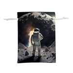Astronaut Space Walk Lightweight Drawstring Pouch (L) Back