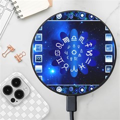 Astrology Horoscopes Constellation Wireless Fast Charger(black) by danenraven