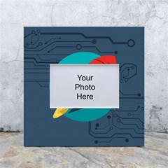 Rocket-with-science-related-icons-image White Box Photo Frame 4  X 6  by Salman4z