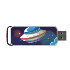 Ufo-alien-spaceship-galaxy Portable Usb Flash (two Sides) by Salman4z