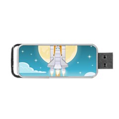Space-exploration-illustration Portable Usb Flash (two Sides) by Salman4z