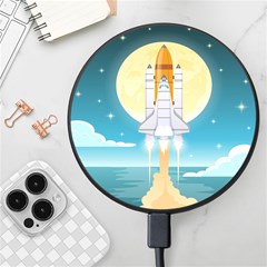 Space-exploration-illustration Wireless Fast Charger(black) by Salman4z