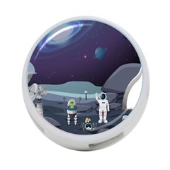 Alien-astronaut-scene 4-port Usb Hub (one Side) by Salman4z