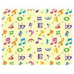 Seamless-pattern-musical-note-doodle-symbol Premium Plush Fleece Blanket (medium) by Salman4z