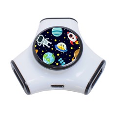Space-seamless-pattern   - 3-port Usb Hub by Salman4z