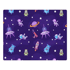 Space-seamless-pattern Two Sides Premium Plush Fleece Blanket (large) by Salman4z