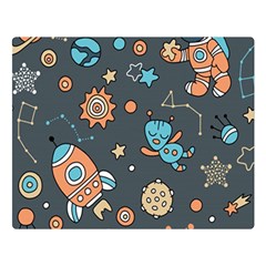 Space-seamless-pattern Two Sides Premium Plush Fleece Blanket (large) by Salman4z