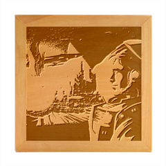 Far-future-human-colonization Wood Photo Frame Cube by Salman4z
