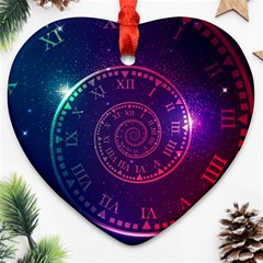 Time-machine Heart Ornament (two Sides) by Salman4z