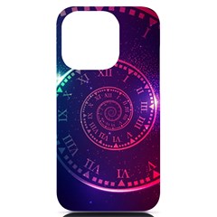 Time-machine Iphone 14 Pro Black Uv Print Case by Salman4z