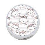 Cat-with-bow-pattern 4-Port USB Hub (Two Sides) Front