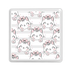 Cat-with-bow-pattern Memory Card Reader (square) by Salman4z