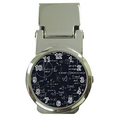 Mathematical-seamless-pattern-with-geometric-shapes-formulas Money Clip Watches by Salman4z