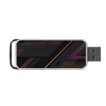 Gradient-geometric-shapes-dark-background Portable USB Flash (One Side) Front
