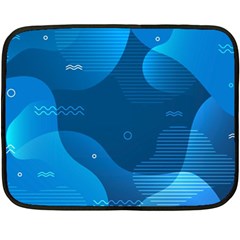 Abstract-classic-blue-background Fleece Blanket (mini) by Salman4z