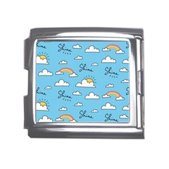 Sky-pattern Mega Link Italian Charm (18mm) by Salman4z