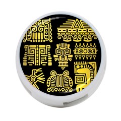 American-golden-ancient-totems 4-port Usb Hub (one Side) by Salman4z