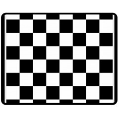 Chess-board-background-design Fleece Blanket (medium) by Salman4z