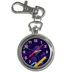 Colorful-abstract-background Key Chain Watches by Salman4z