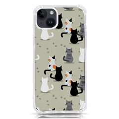 Cute-cat-seamless-pattern Iphone 14 Plus Tpu Uv Print Case by Salman4z