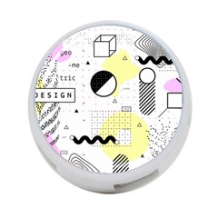 Graphic-design-geometric-background 4-port Usb Hub (two Sides) by Salman4z