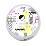 Graphic-design-geometric-background 4-Port USB Hub (Two Sides) Back