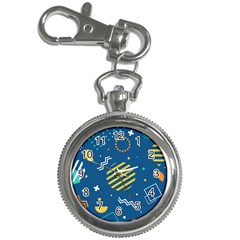 Flat-design-geometric-shapes-background Key Chain Watches by Salman4z