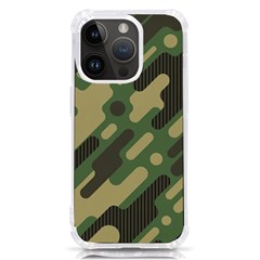 Camouflage-pattern-background Iphone 14 Pro Tpu Uv Print Case by Salman4z
