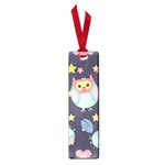 Owl-stars-pattern-background Small Book Marks Front