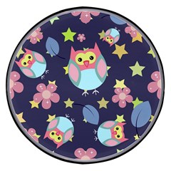 Owl-stars-pattern-background Wireless Fast Charger(black) by Salman4z