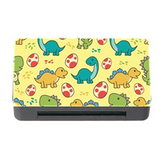 Seamless Pattern With Cute Dinosaurs Character Memory Card Reader With Cf by pakminggu