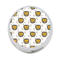 Lion Heads Pattern Design Doodle 4-port Usb Hub (two Sides) by pakminggu