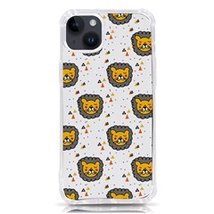 Lion Heads Pattern Design Doodle Iphone 14 Plus Tpu Uv Print Case by pakminggu