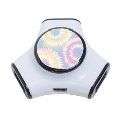 Tie Dye Pattern Colorful Design 3-port Usb Hub by pakminggu