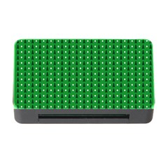 Green Christmas Tree Pattern Background Memory Card Reader With Cf by pakminggu