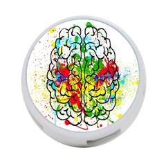 Brain Mind Psychology Idea Hearts 4-port Usb Hub (one Side) by pakminggu