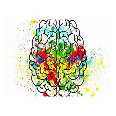 Brain Mind Psychology Idea Hearts Two Sides Premium Plush Fleece Blanket (mini) by pakminggu