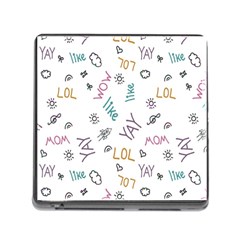 Doodle Pattern Memory Card Reader (square 5 Slot) by pakminggu