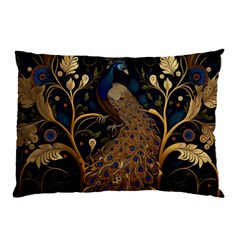 Peacock Plumage Bird  Pattern Graceful Pillow Case by pakminggu