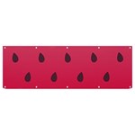 Watermelon Fruit Summer Red Fresh Food Healthy Banner and Sign 12  x 4  Front
