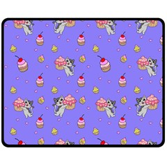 Art Pattern Design Seamless Scrapbooking Two Sides Fleece Blanket (medium) by pakminggu