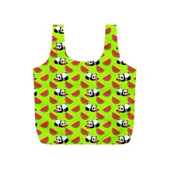 Watermelon Panda Background Wallpaper Full Print Recycle Bag (s) by pakminggu