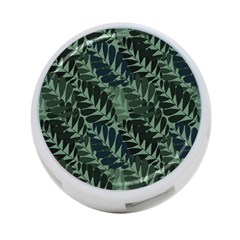 Background Pattern Leaves Texture Design Wallpaper 4-port Usb Hub (two Sides) by pakminggu